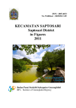 Kecamatan Saptosari Dalam Angka 2011